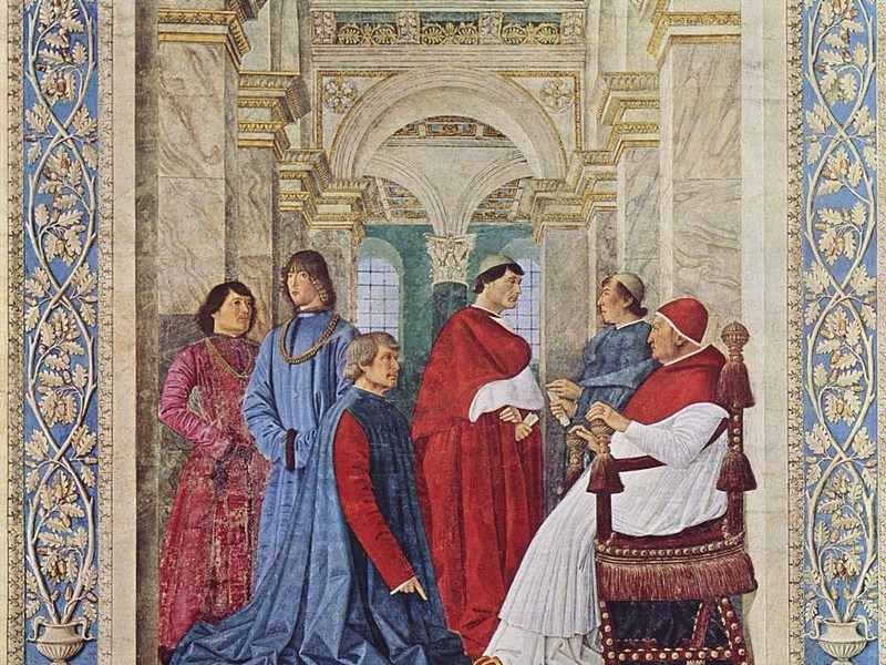 Foundation of the Vatican Library, Melozzo da&nbsp;Forlì